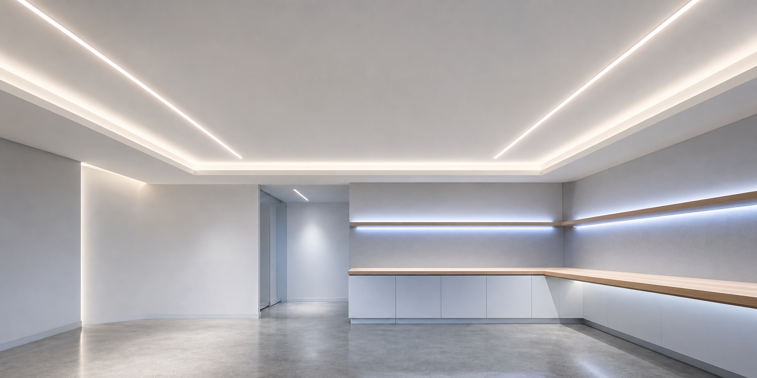 Indoor ceiling low voltage motion sensor lighting application